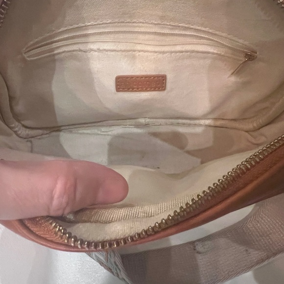 Ahdorned straw vegan leather small crossbody bag - Picture 3 of 10